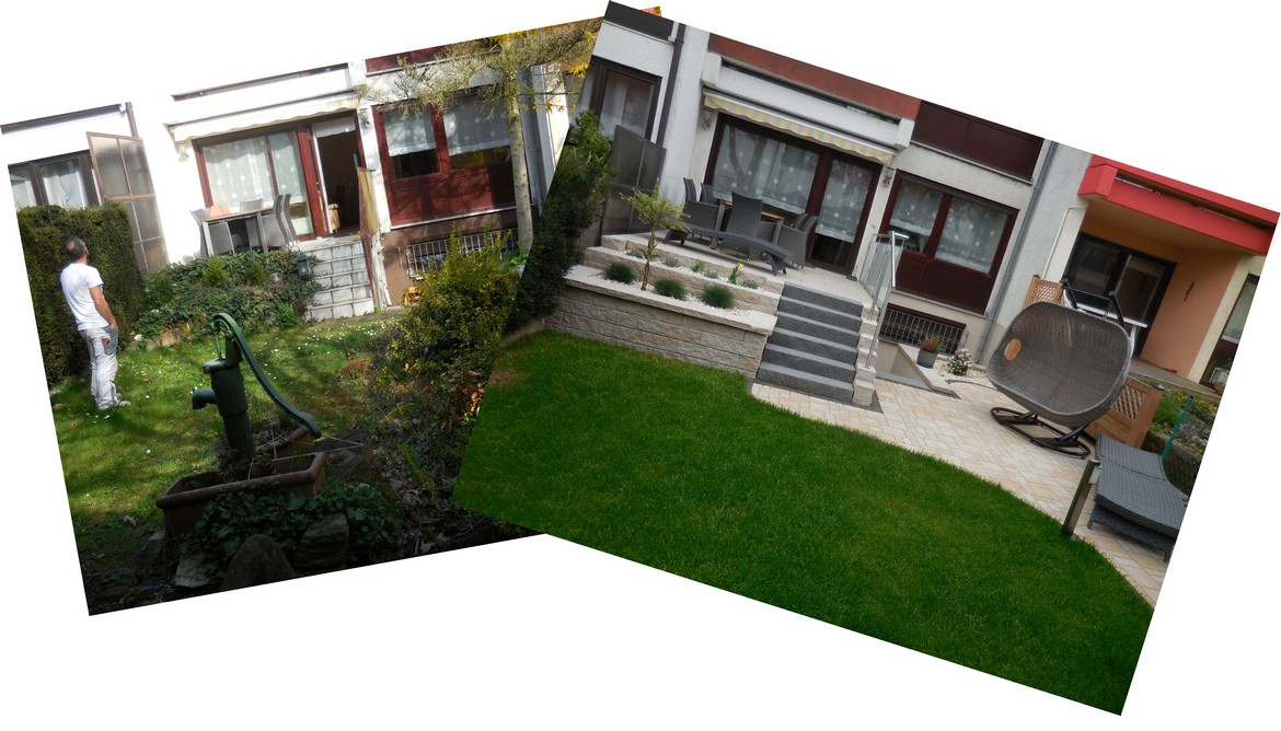 Neugestalteter Außenbereich